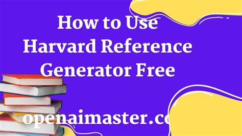 citas harvard online|Free Harvard Referencing Generator [Updated for 2025]